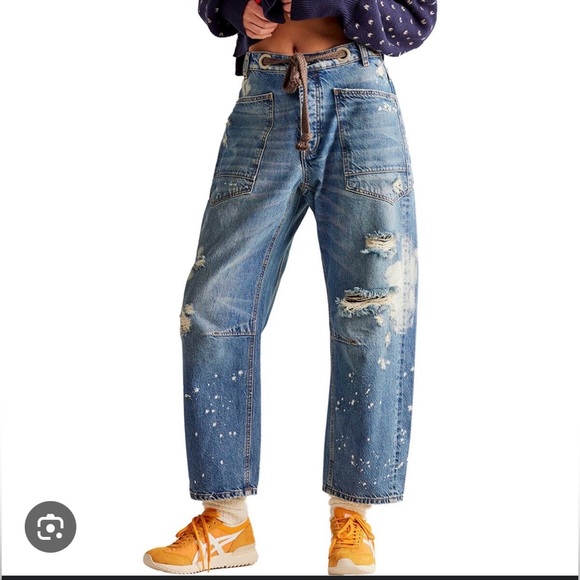 We The Free Moxie Pull-On Barrell Jeans. Size 25. - Picture 5 of 6